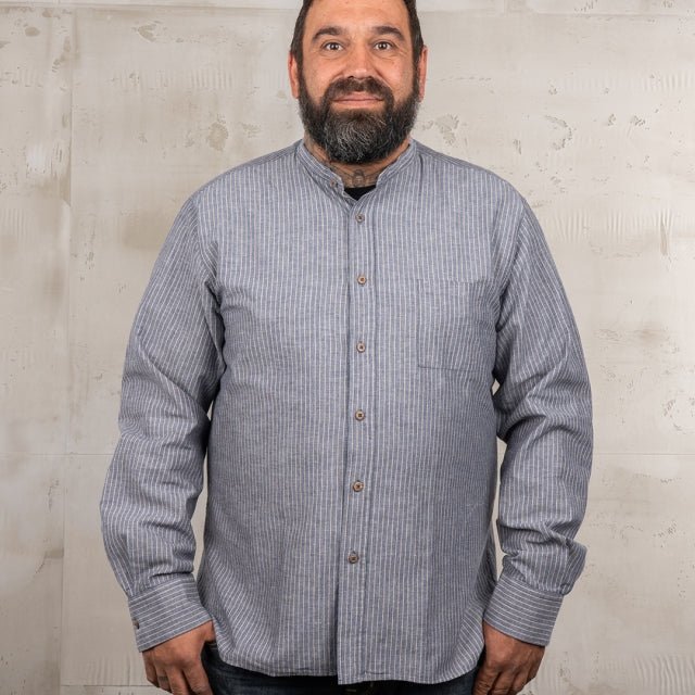 Pike Brothers 1923 Buccanoy Shirt Brisbane Blue - available at Veloce Club