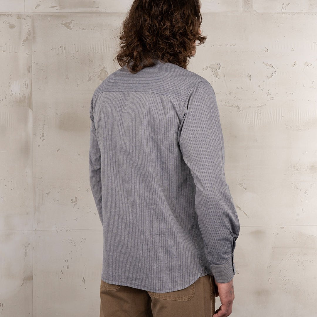 Pike Brothers 1923 Buccanoy Shirt Grey Striped | Veloce Club