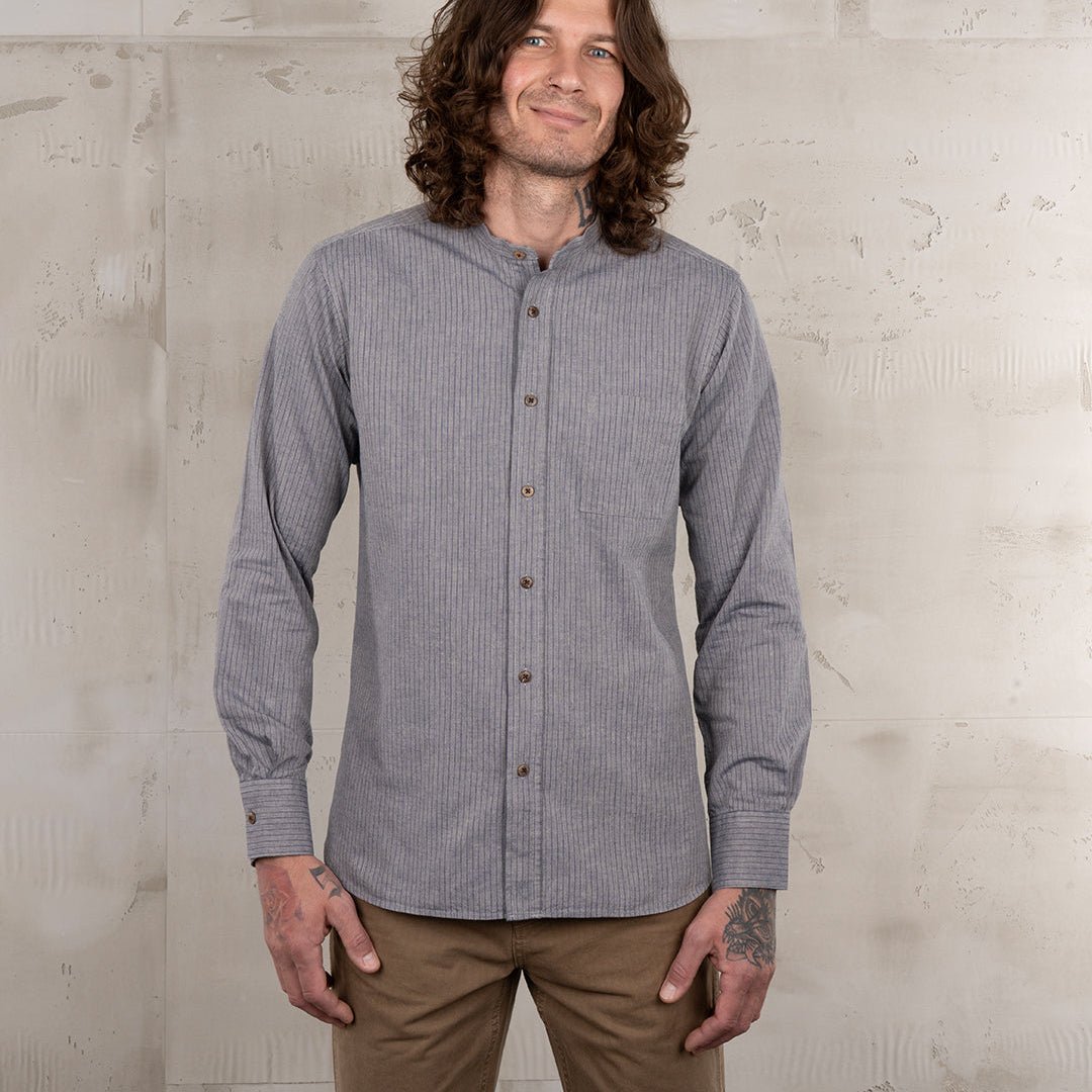 Pike Brothers 1923 Buccanoy Shirt Grey Striped | Veloce Club