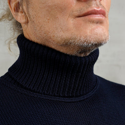 Pike Brothers 1923 Turtle Neck Dark Navy | Veloce Club