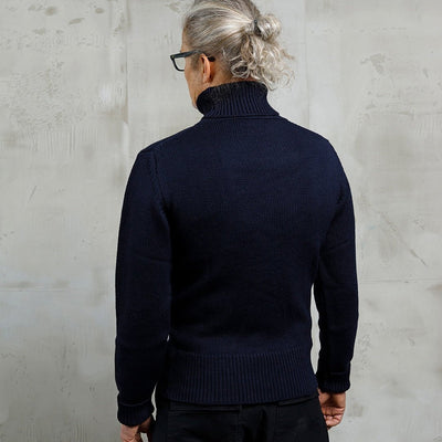Pike Brothers 1923 Turtle Neck Dark Navy | Veloce Club