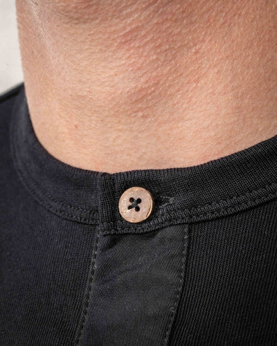 Pike Brothers 1927 Henley Shirt Deep Black | Veloce Club