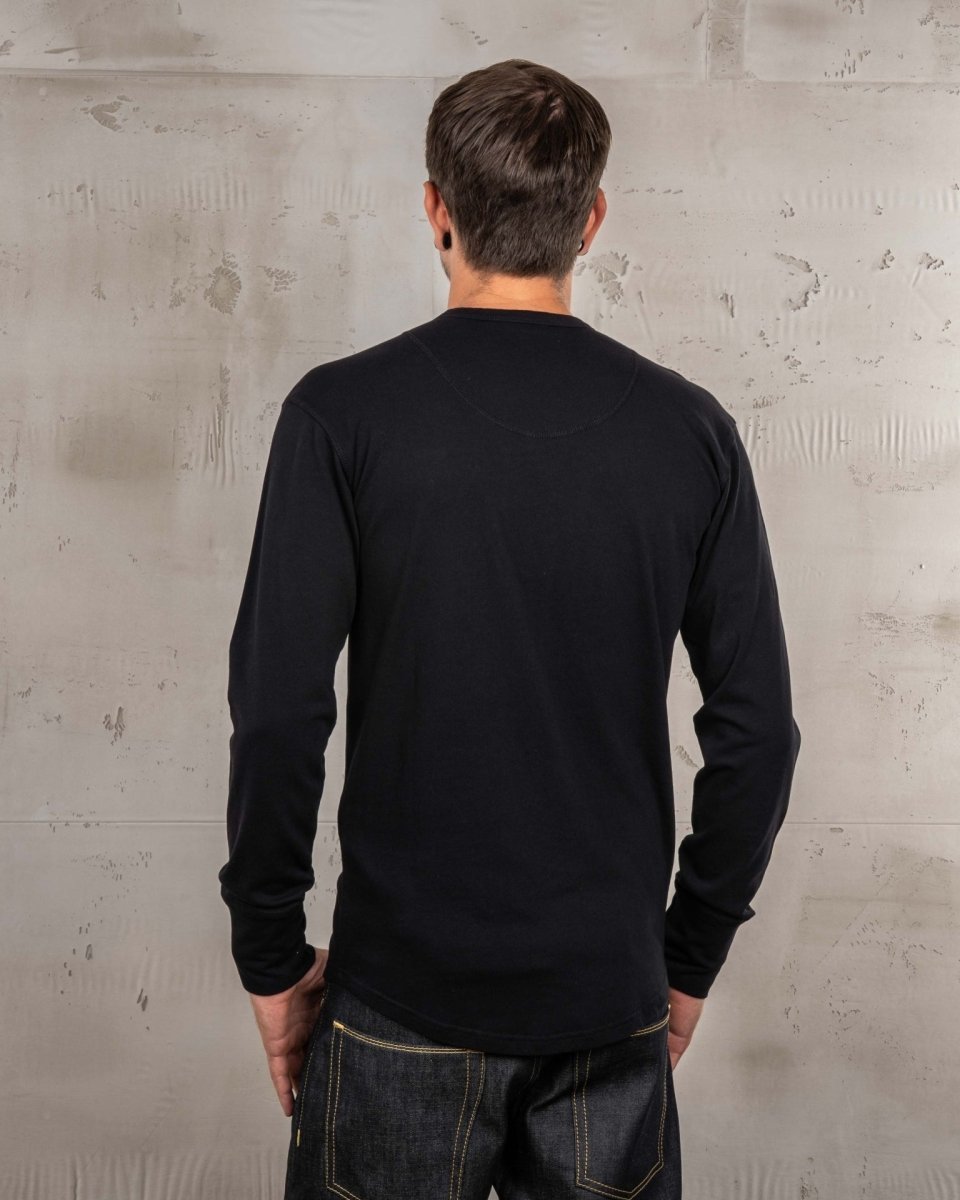 Pike Brothers 1927 Henley Shirt Deep Black | Veloce Club