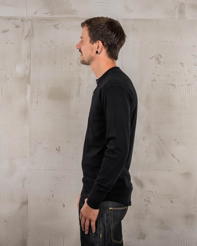 Pike Brothers 1927 Henley Shirt Deep Black | Veloce Club