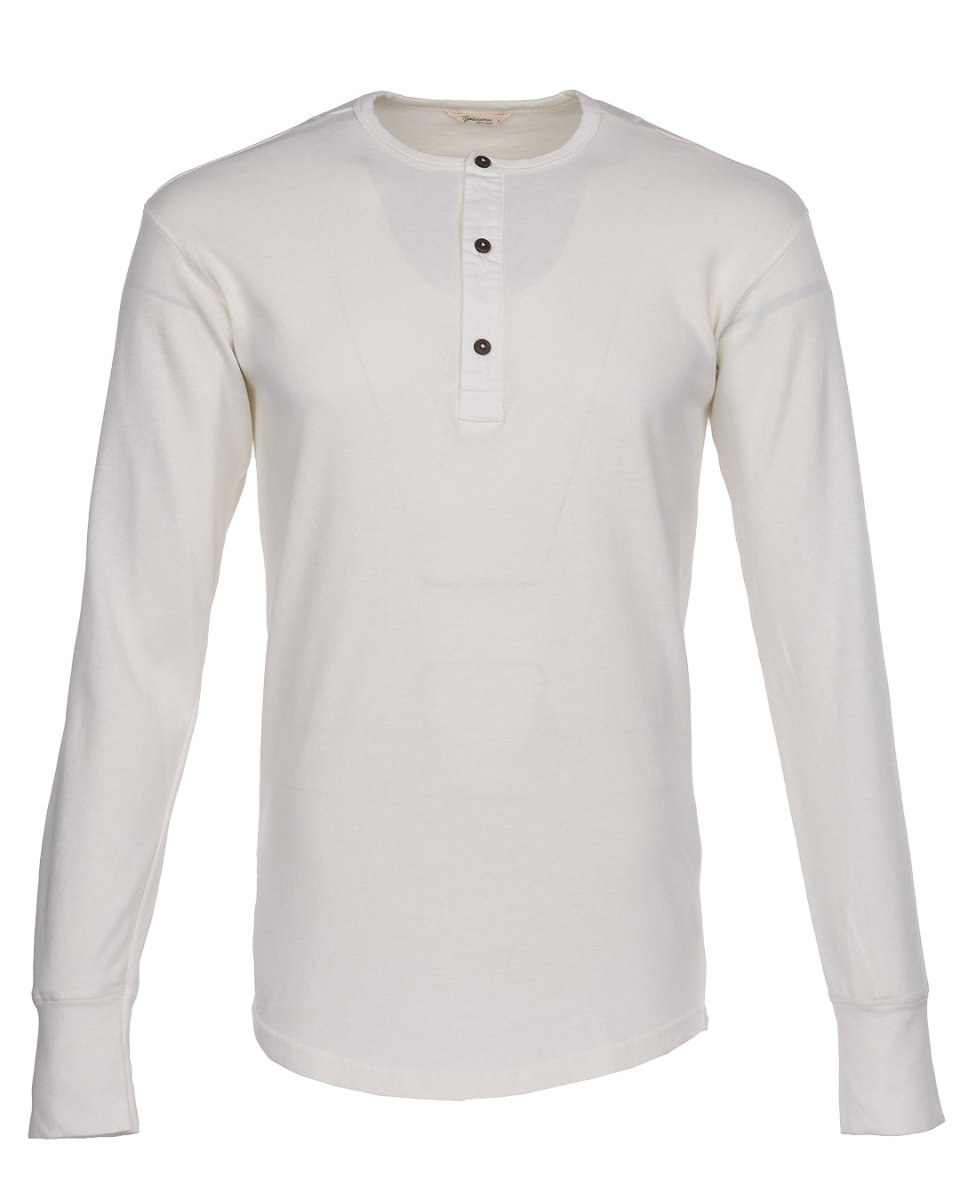 Pike Brothers 1927 Henley Shirt Ecru - available at Veloce Club