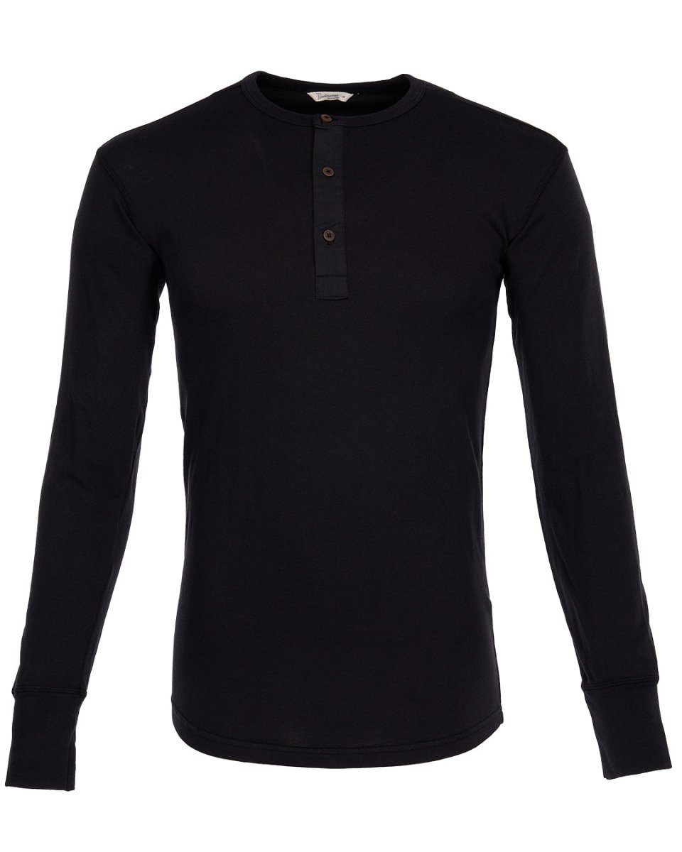 Pike Brothers 1927 Henley Shirt Faded Black - available at Veloce Club