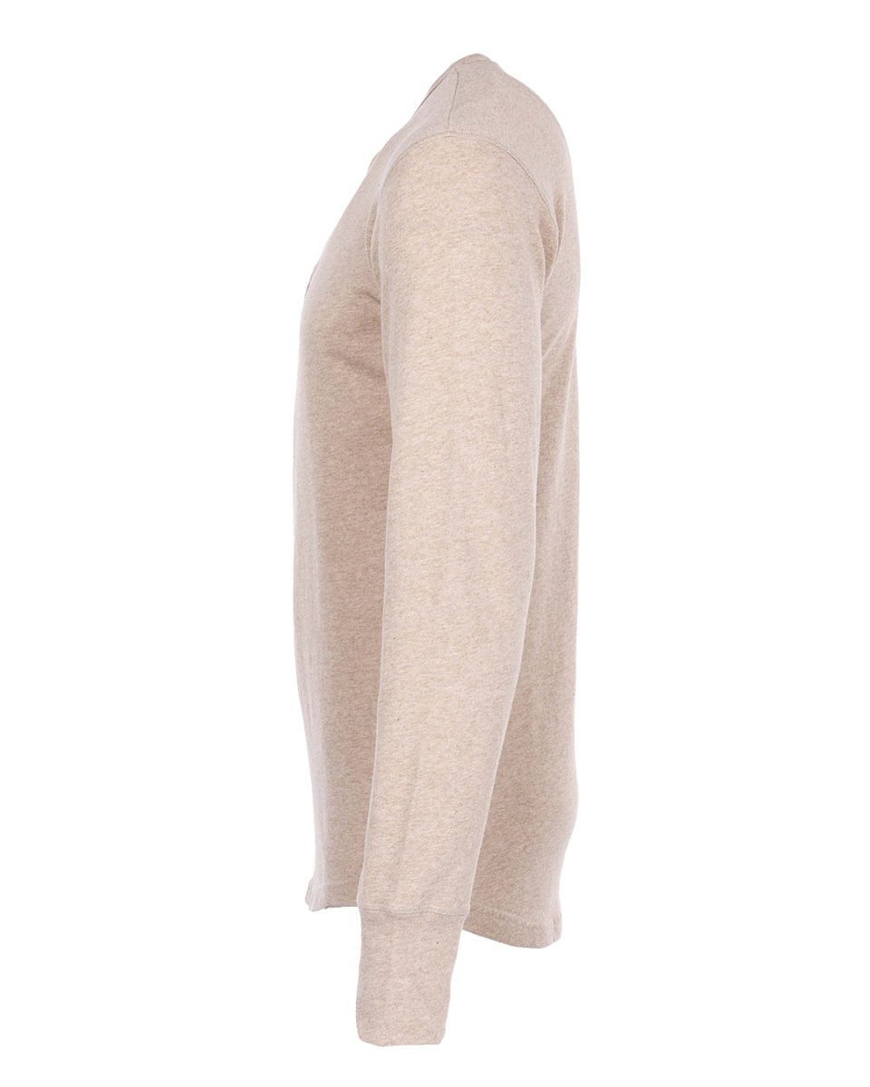 Pike Brothers 1927 Henley Shirt Long Sleeve in Oatmeal - available at Veloce Club