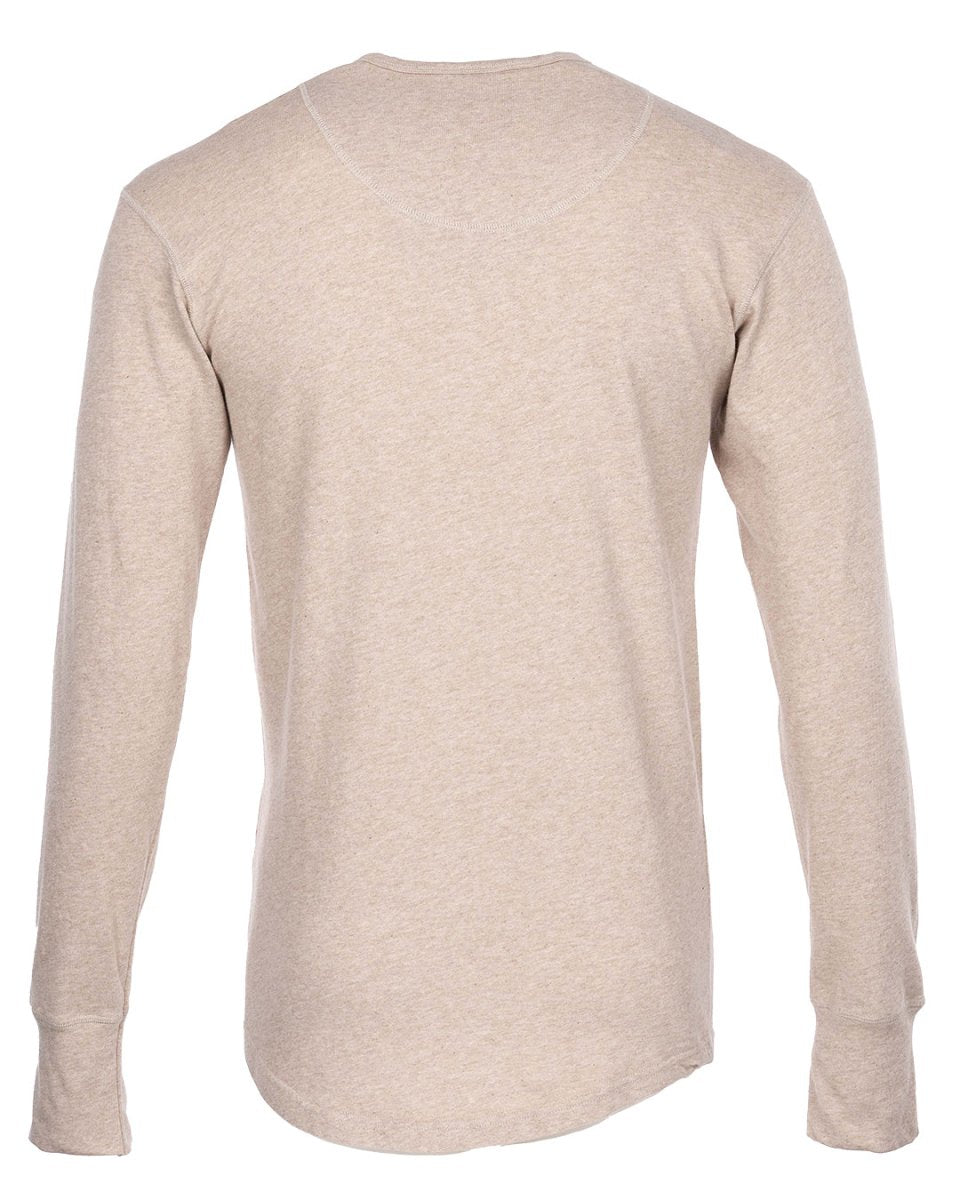 Pike Brothers 1927 Henley Shirt Long Sleeve in Oatmeal - available at Veloce Club