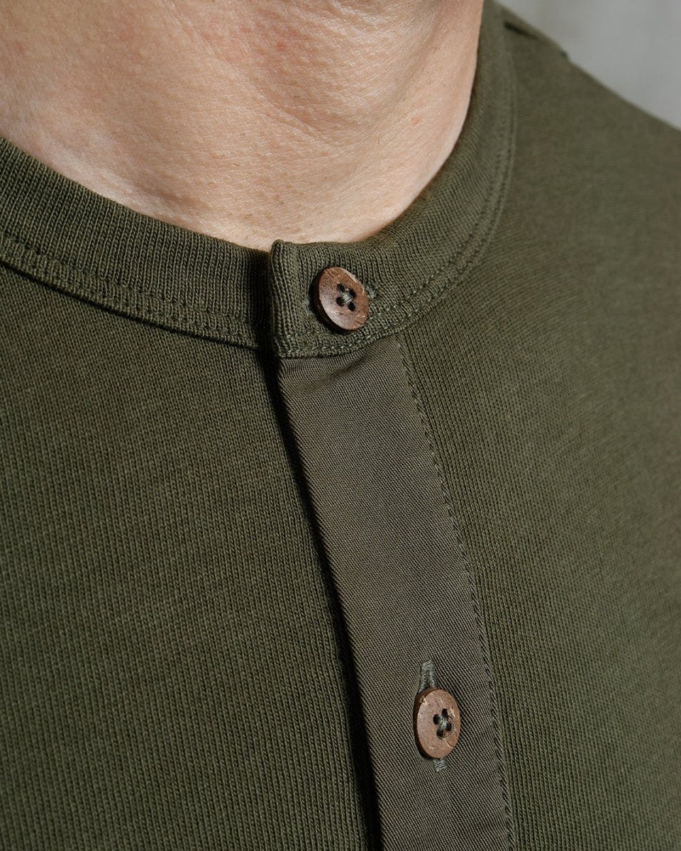 Pike Brothers 1927 Henley Shirt Mojave Green | Veloce Club