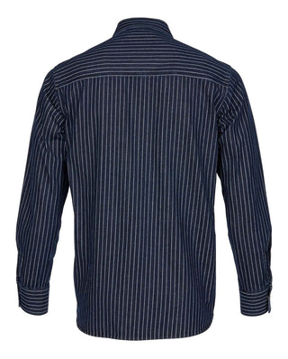 Pike Brothers 1937 Roamer Shirt Blue Wabash Denim - available at Veloce Club