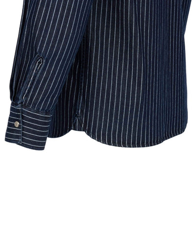 Pike Brothers 1937 Roamer Shirt Blue Wabash Denim - available at Veloce Club