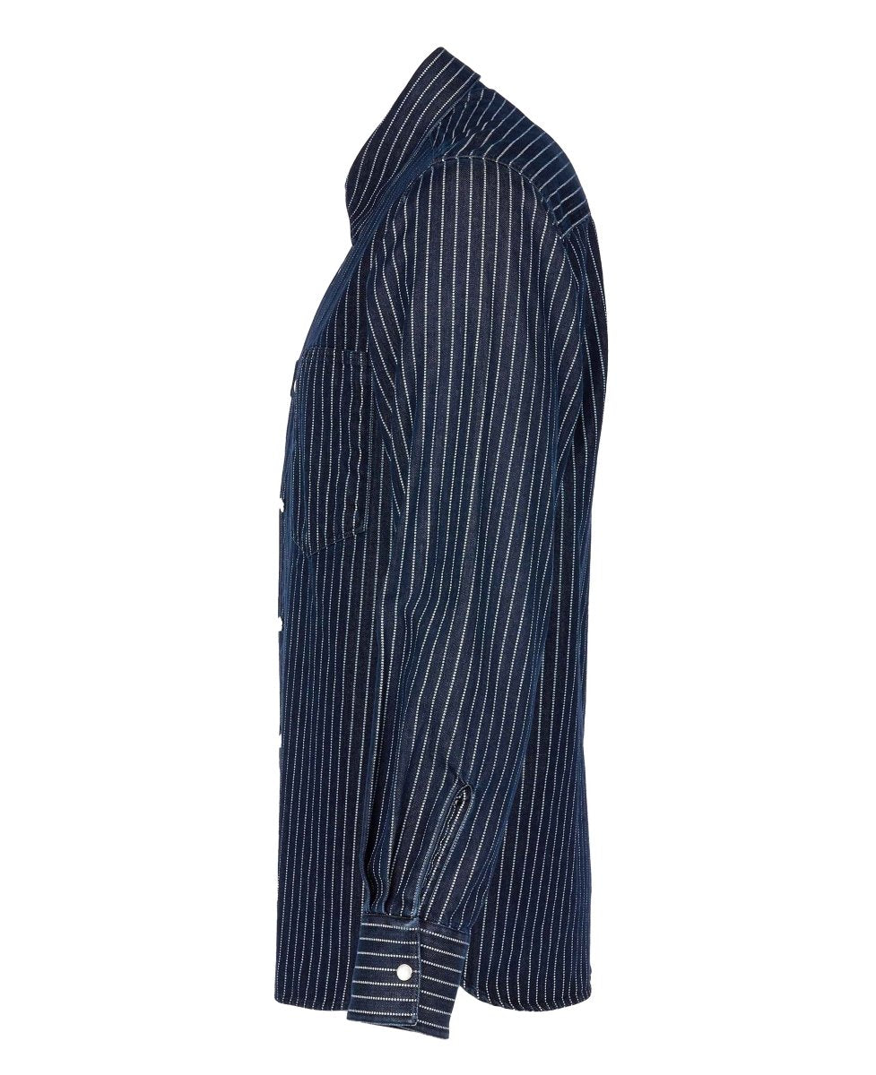 Pike Brothers 1937 Roamer Shirt Blue Wabash Denim - available at Veloce Club