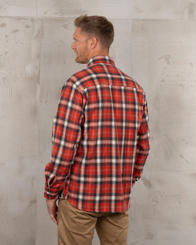 Pike Brothers 1937 Roamer Shirt Red Flannel - available at Veloce Club