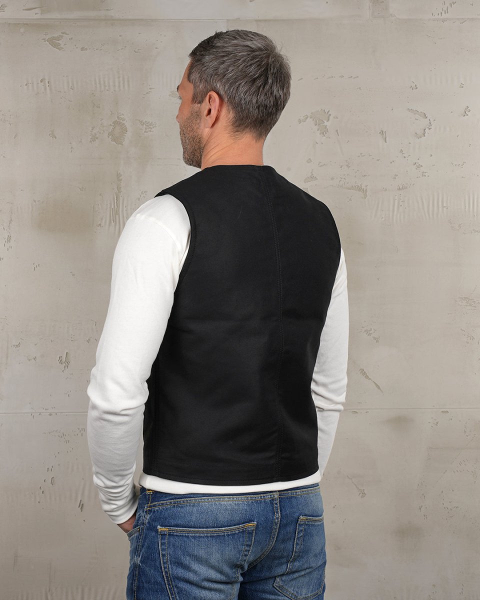 Pike Brothers 1937 Roamer Vest Elephant Skin Black | Veloce Club