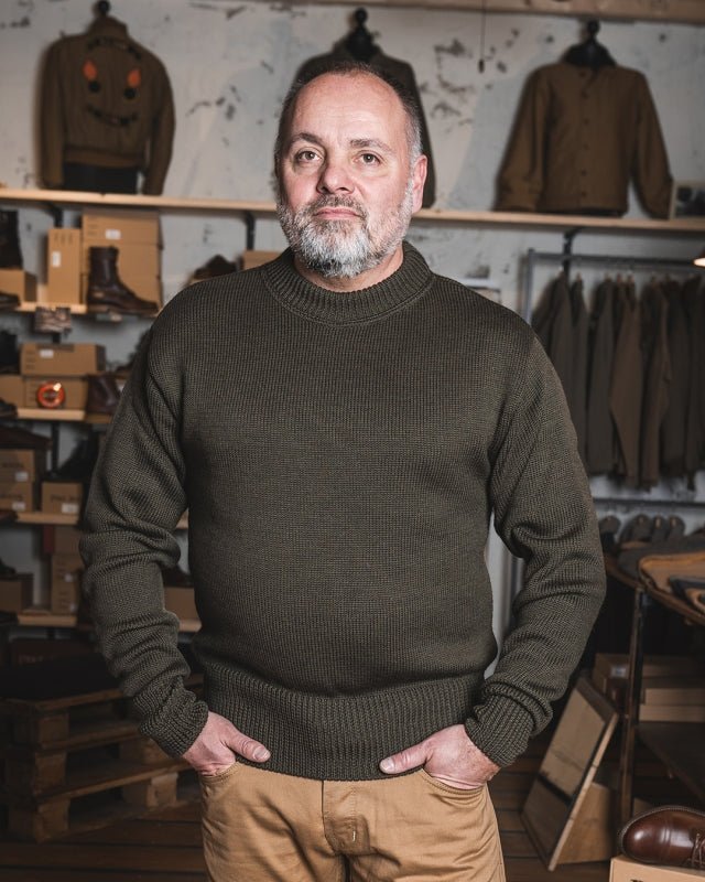 Pike Brothers 1941 USN Seaman Sweater Olive