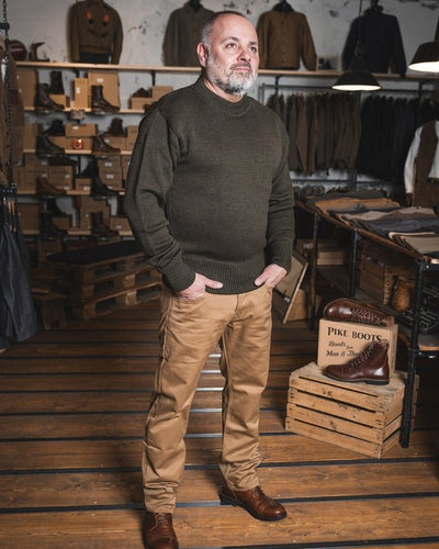 Pike Brothers 1941 USN Seaman Sweater Olive