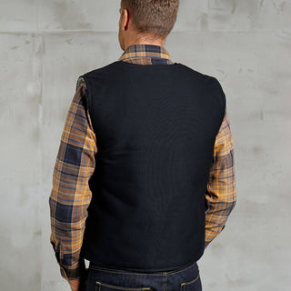 Pike Brothers 1942 Vest Waxed Navy - available at Veloce Club