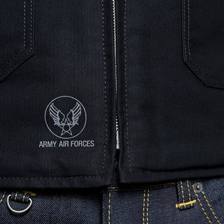 Pike Brothers 1942 Vest Waxed Navy - available at Veloce Club