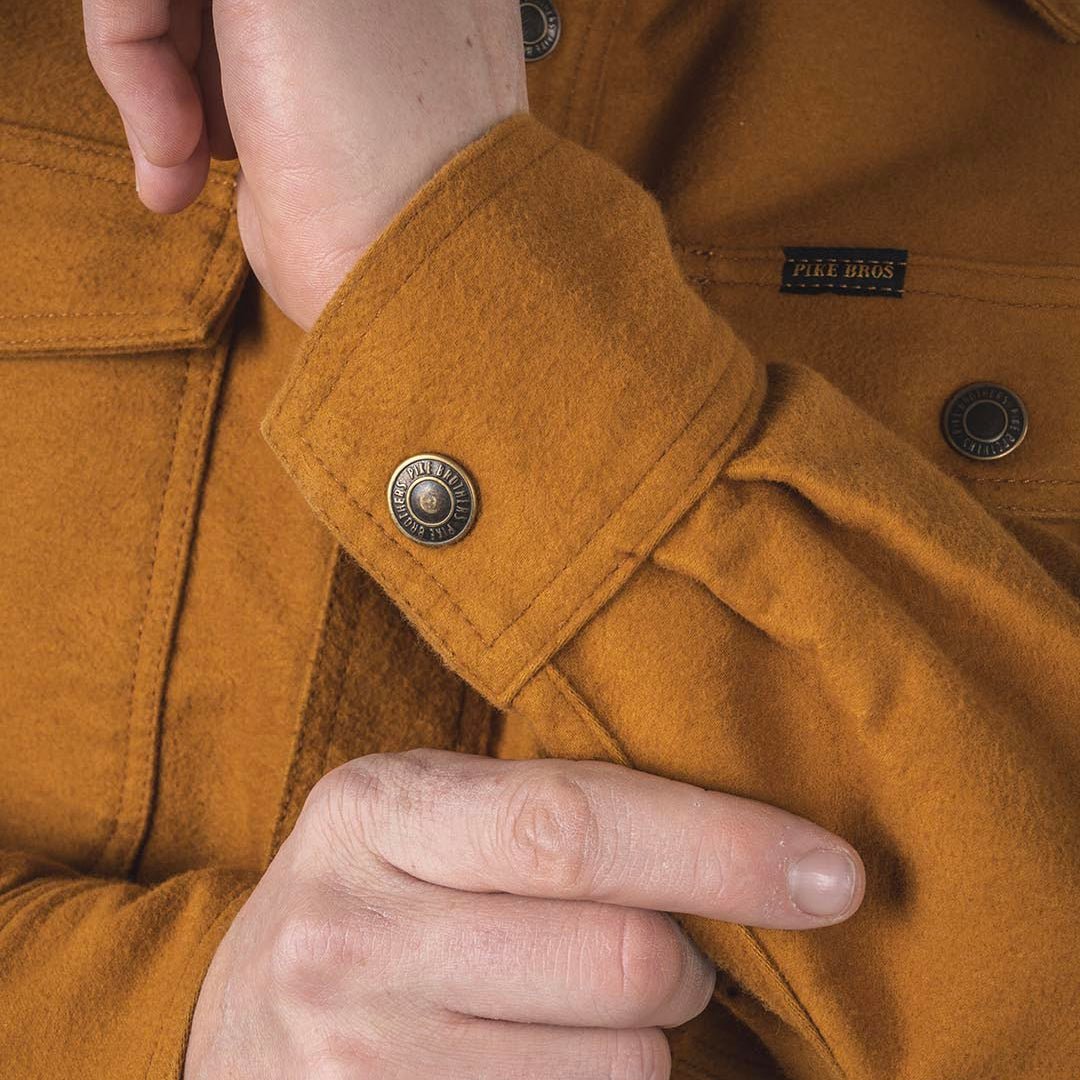 Pike Brothers 1943 CPO Moleskin Mustard - available at Veloce Club