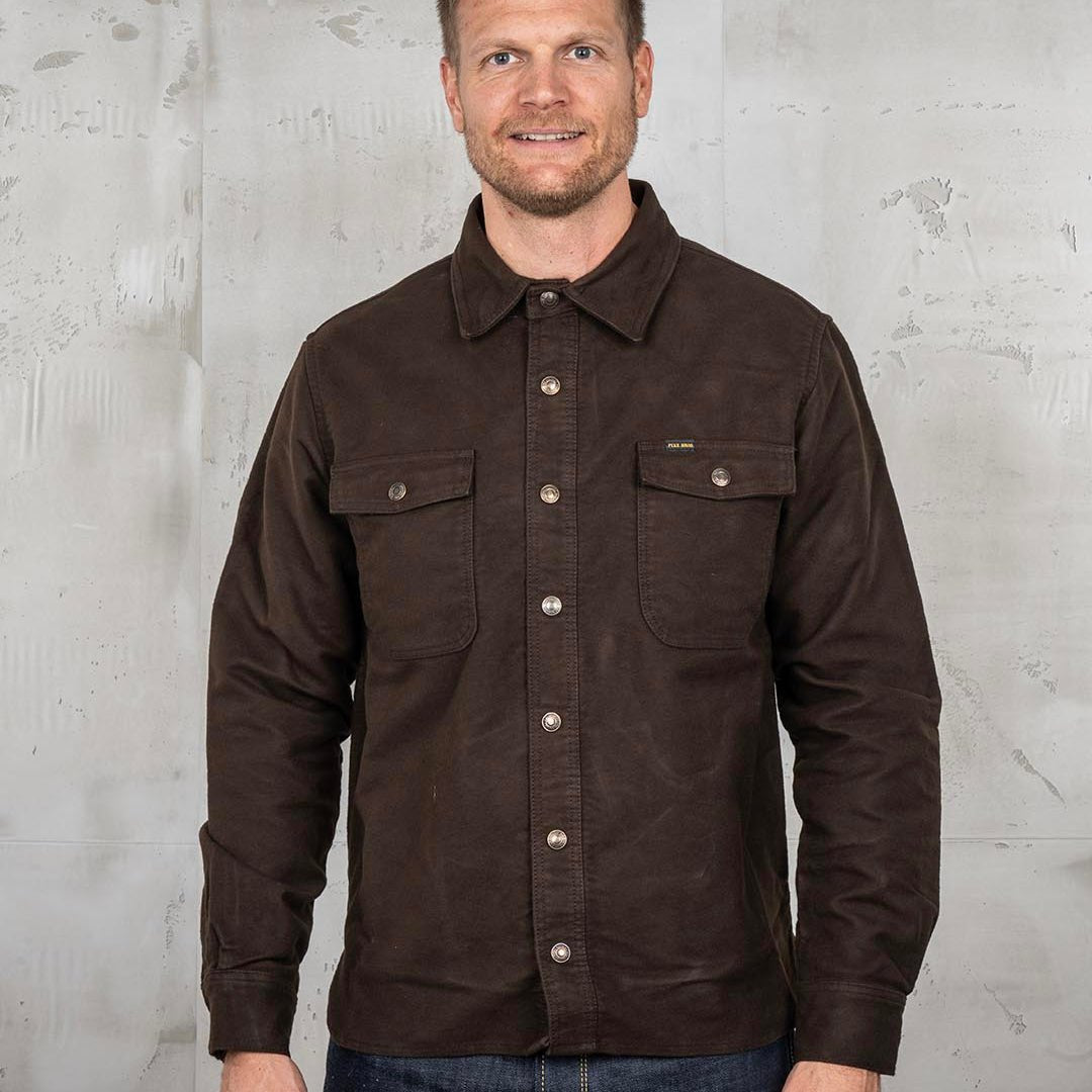 Pike Brothers 1943 CPO Moleskin Soil Brown - available at Veloce Club