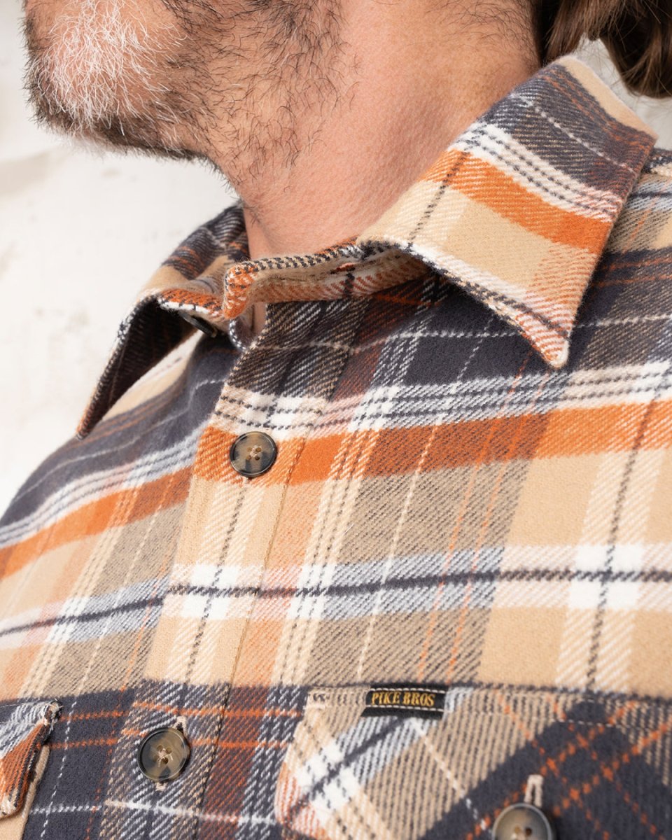 Pike Brothers 1943 CPO Shirt Barrow Orange | Veloce Club