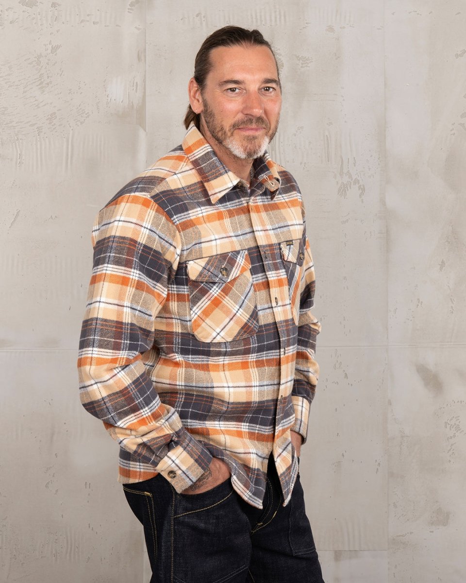 Pike Brothers 1943 CPO Shirt Barrow Orange | Veloce Club