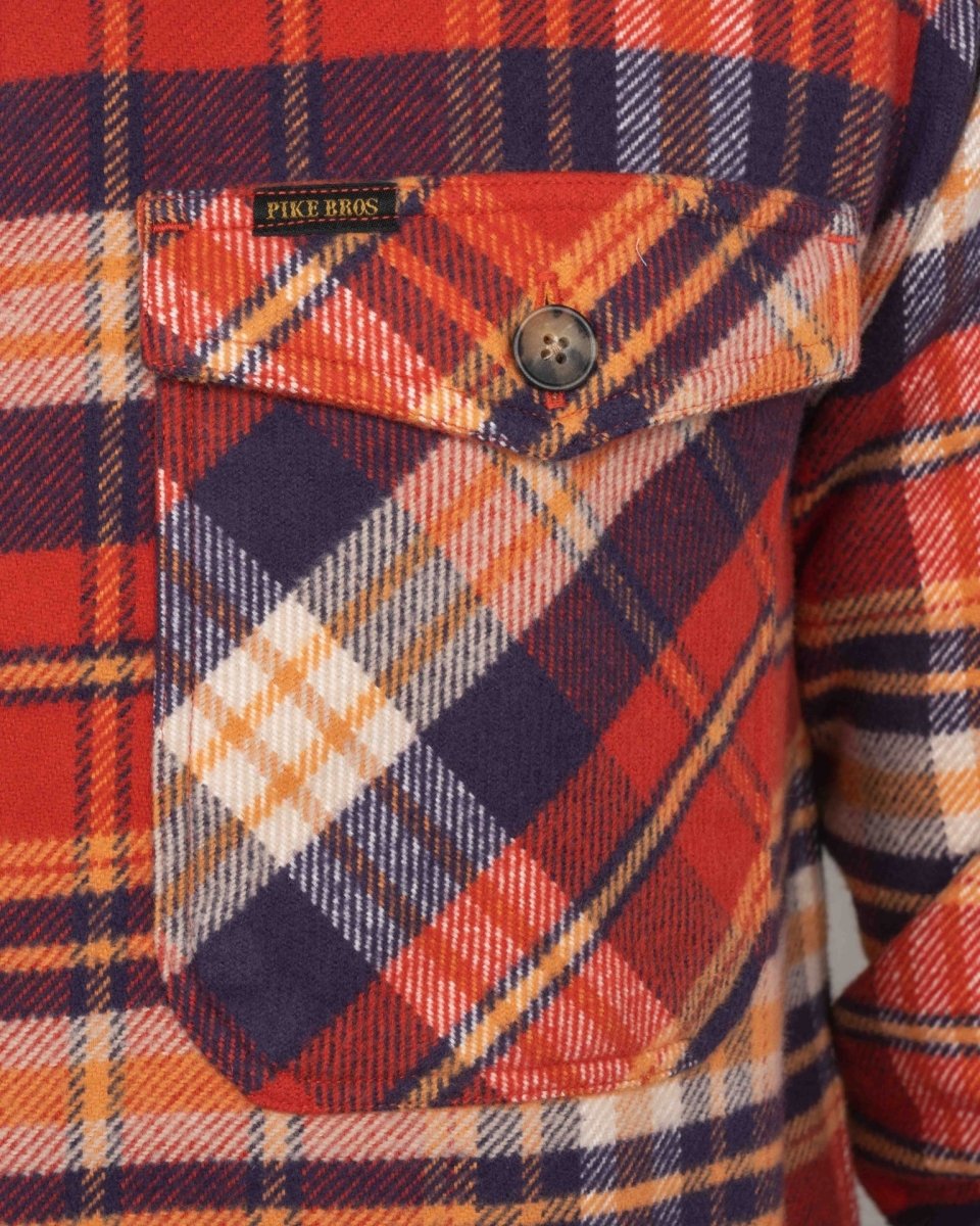 Pike Brothers 1943 CPO Shirt Barrow Red | Veloce Club