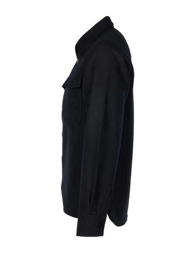 Pike Brothers 1943 CPO Shirt - Black Wool - available at Veloce Club