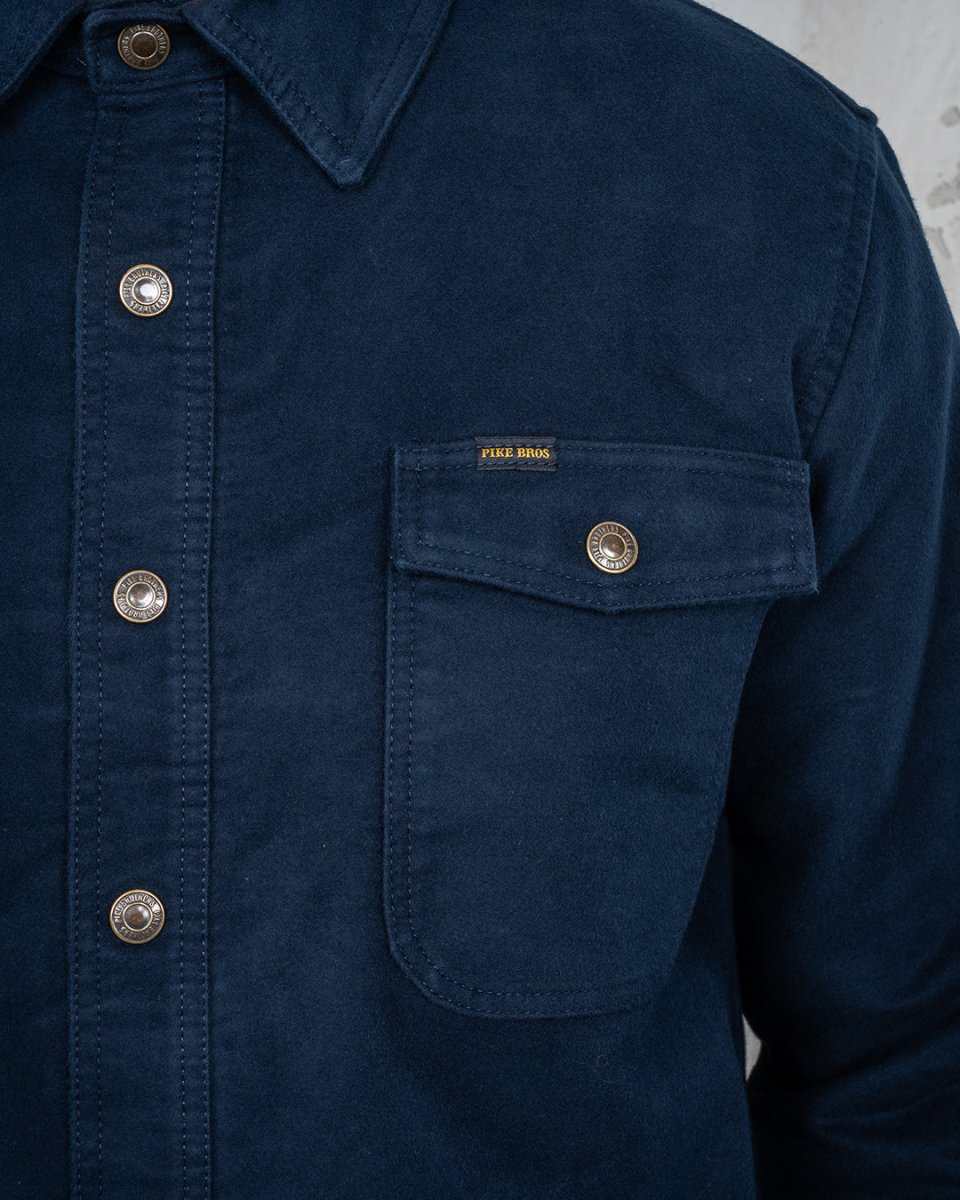 Pike Brothers 1943 CPO Shirt Moleskin Navy