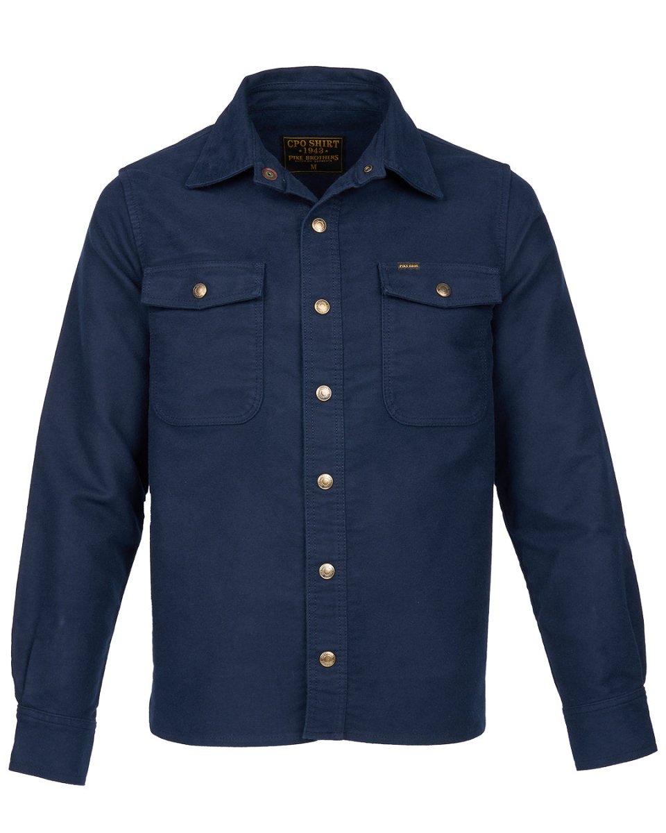 Pike Brothers 1943 CPO Shirt Moleskin Navy