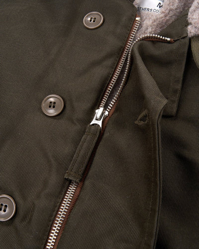 Pike Brothers 1944 N1 Deck Jacket Waxed Olive - available at Veloce Club