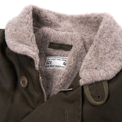 Pike Brothers 1944 N1 Deck Jacket Waxed Olive - available at Veloce Club