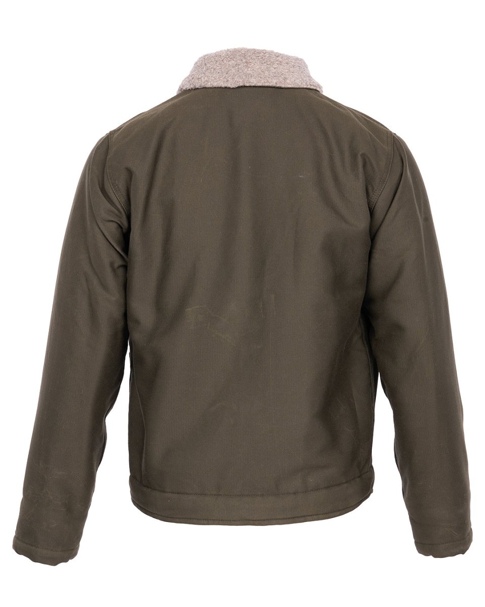 Pike Brothers 1944 N1 Deck Jacket Waxed Olive - available at Veloce Club