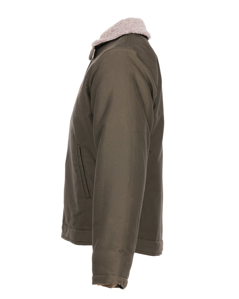 Pike Brothers 1944 N1 Deck Jacket Waxed Olive - available at Veloce Club