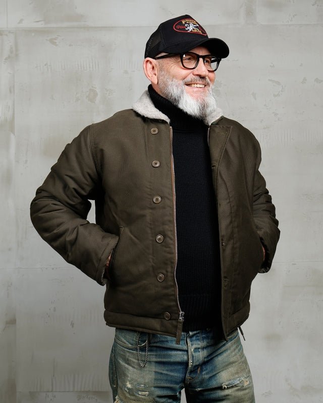 Pike Brothers 1944 N1 Deck Jacket Waxed Olive | Veloce Club