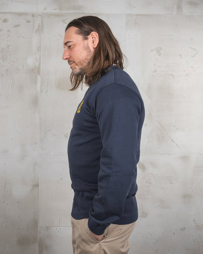 Pike Brothers 1945 Logo Sweater Navy