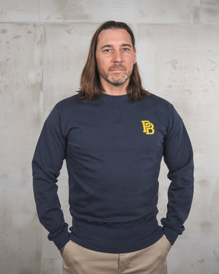 Pike Brothers 1945 Logo Sweater Navy
