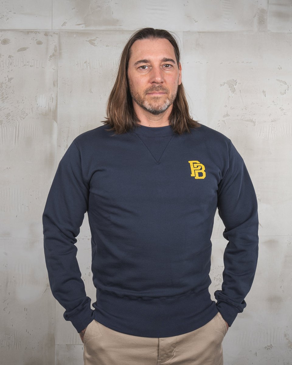 Pike Brothers 1945 Logo Sweater Navy