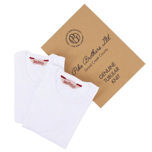 Pike Brothers 1947 Round Neck T-shirt Set White - available at Veloce Club