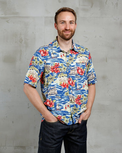 Pike Brothers 1948 Surf Shirt Random Blue | Veloce Club