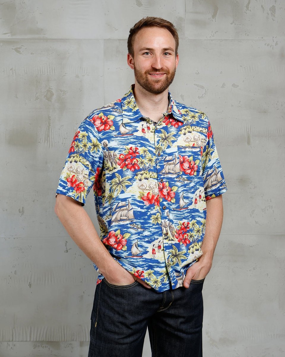 Pike Brothers 1948 Surf Shirt Random Blue | Veloce Club