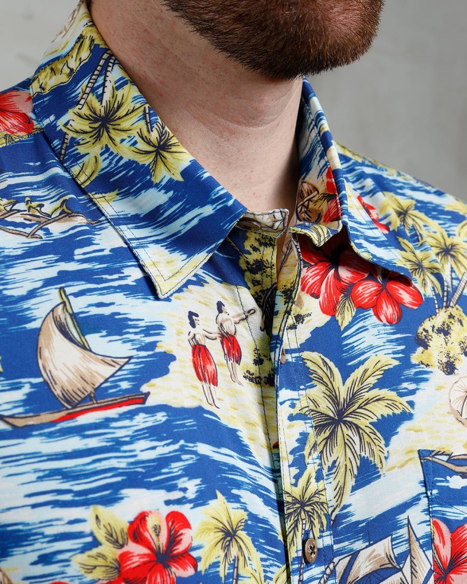 Pike Brothers 1948 Surf Shirt Random Blue | Veloce Club