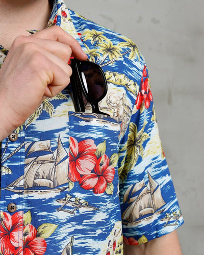 Pike Brothers 1948 Surf Shirt Random Blue | Veloce Club