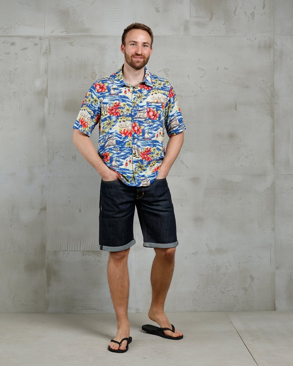 Pike Brothers 1948 Surf Shirt Random Blue | Veloce Club