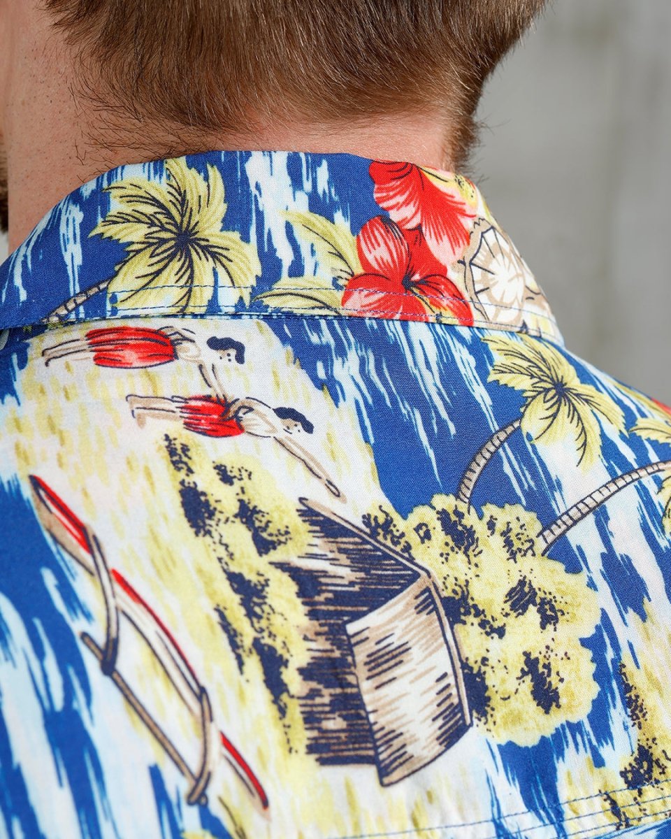 Pike Brothers 1948 Surf Shirt Random Blue | Veloce Club