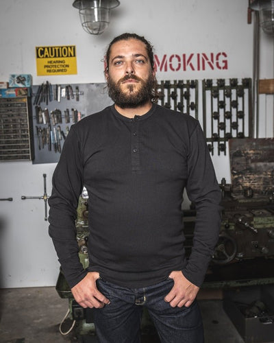 Pike Brothers 1954 Utility Shirt Faded Black - available at Veloce Club