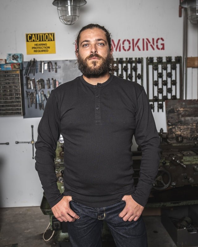 Pike Brothers 1954 Utility Shirt Faded Black - available at Veloce Club