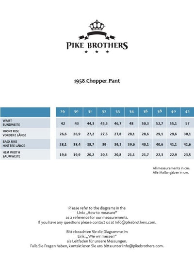 Pike Brothers 1958 Chopper Jeans 15oz Indigo - available at Veloce Club