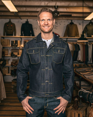 Pike Brothers 1958 Roamer Jacket 15oz indigo - available at Veloce Club