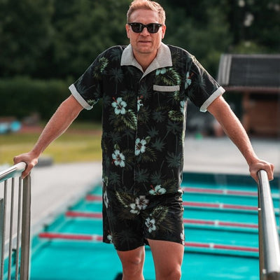 Pike Brothers 1961 Cabana Shirt Entrega Black - available at Veloce Club